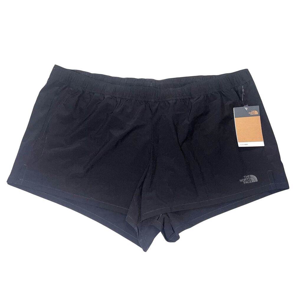 The North Face Optic Wander Shorts Size XXXL 3XL Black Running Flash Dry NEW NWT